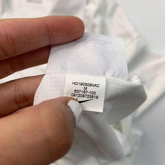 Nike REV Basketball Polo Shirt Mens M Medium White Performance Dri Fit Golf - Picture 8 of 13